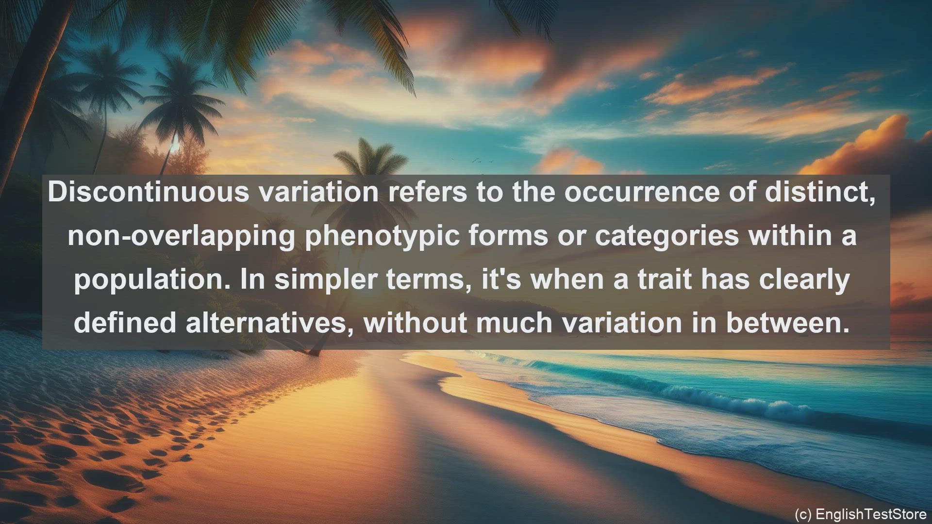 'Video thumbnail for Discontinuous variation in science  definition and examples'