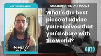 Video thumbnail for Joseph's advice: "You miss 100% of the shots you don't take."