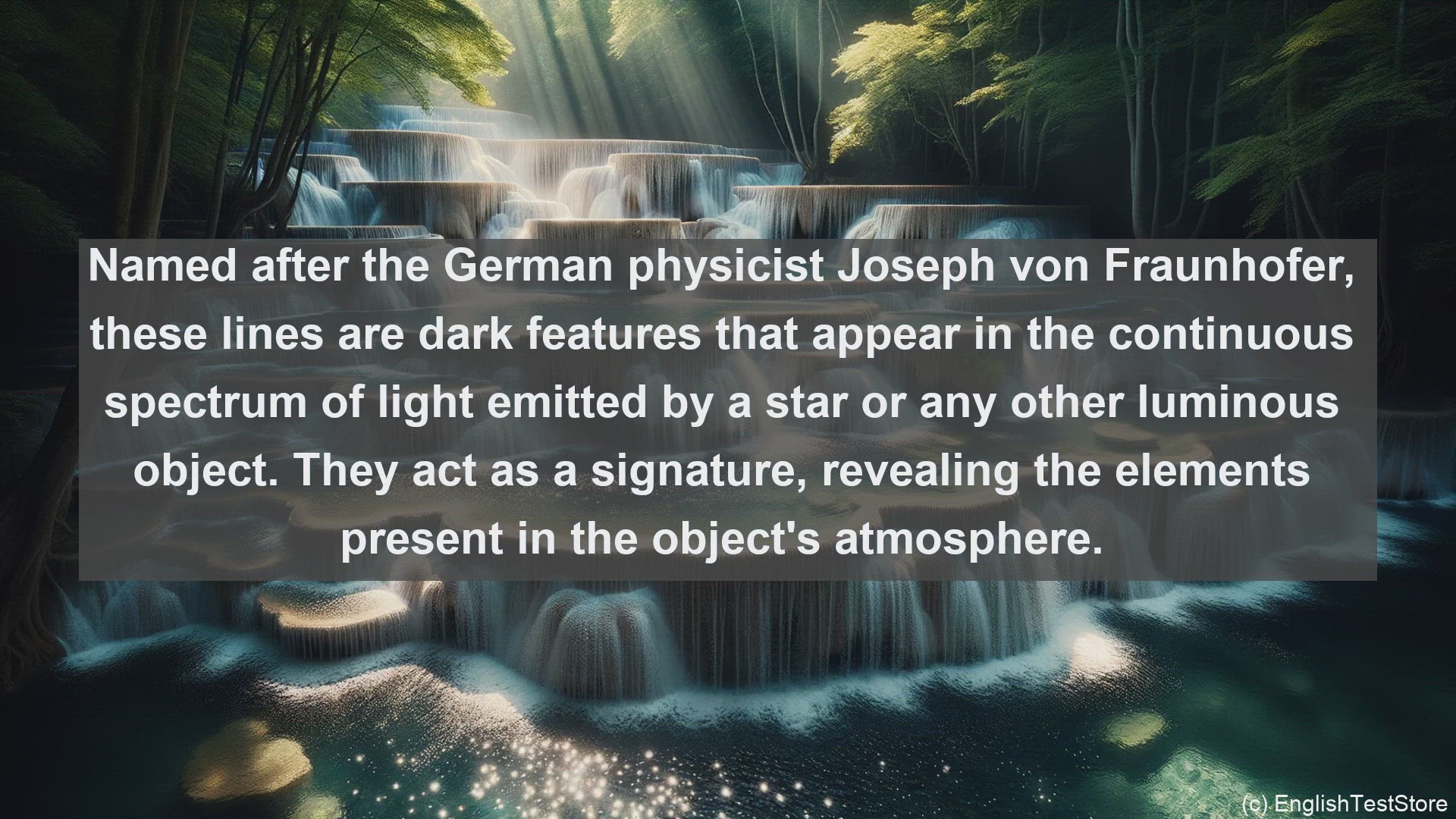 'Video thumbnail for Fraunhofer lines in science  definition and examples'
