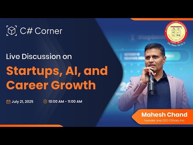 'Video thumbnail for Live Discussion on Startups, AI, and Career Growth'