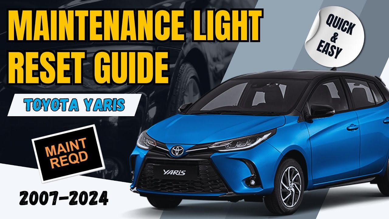 Video thumbnail for Never Visit the Mechanic Again: DIY 2007-2024 Toyota Yaris Oil Maintenance Light Reset Guide!