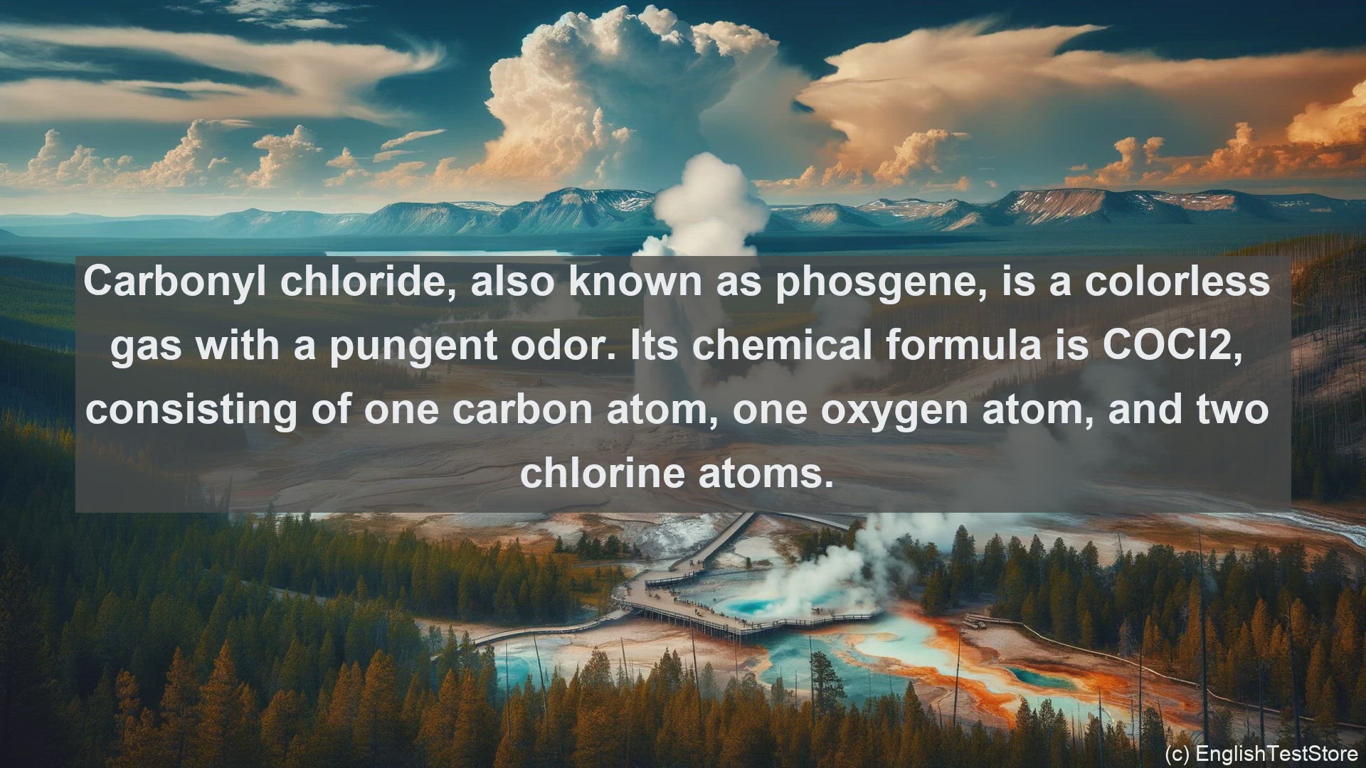 'Video thumbnail for Carbonyl chloride in science  definition and examples'