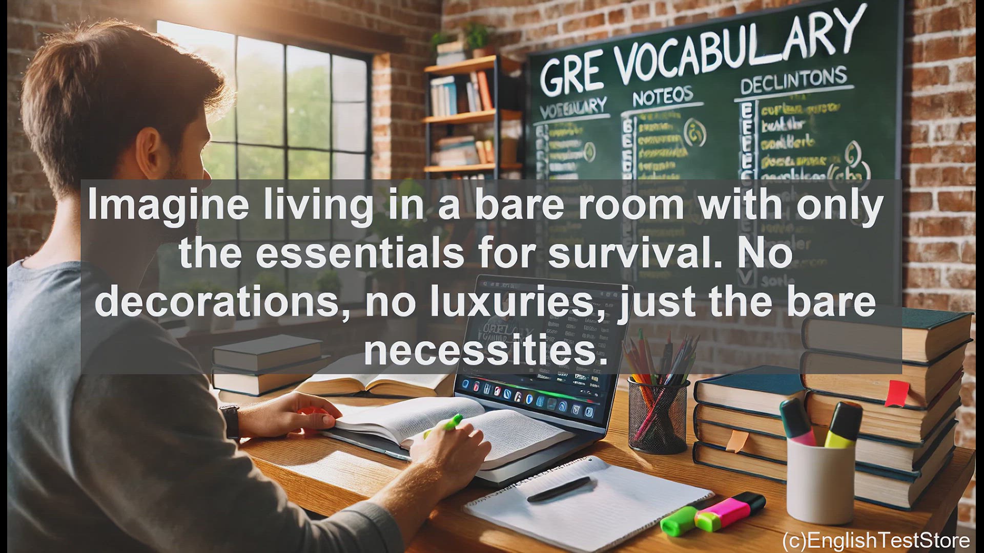 'Video thumbnail for GRE Vocabulary Lesson: The Essence of Spartan Living'