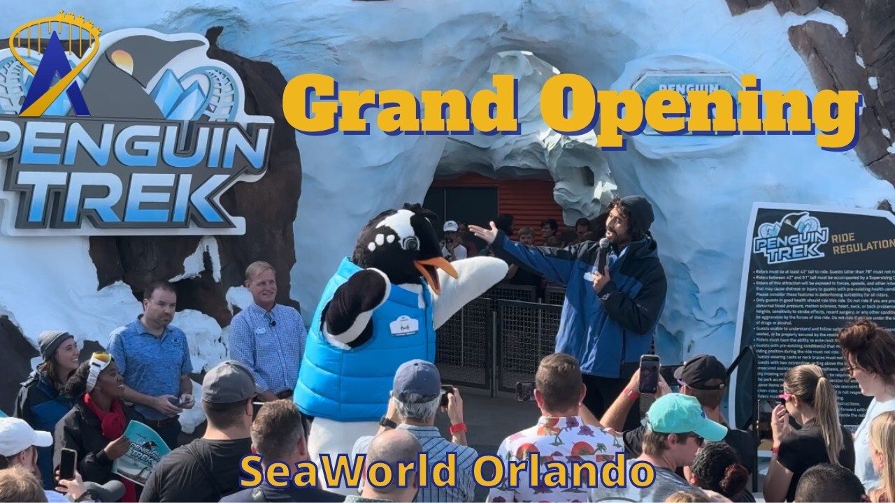 'Video thumbnail for Penguin Trek Opening Ceremony at SeaWorld Orlando'