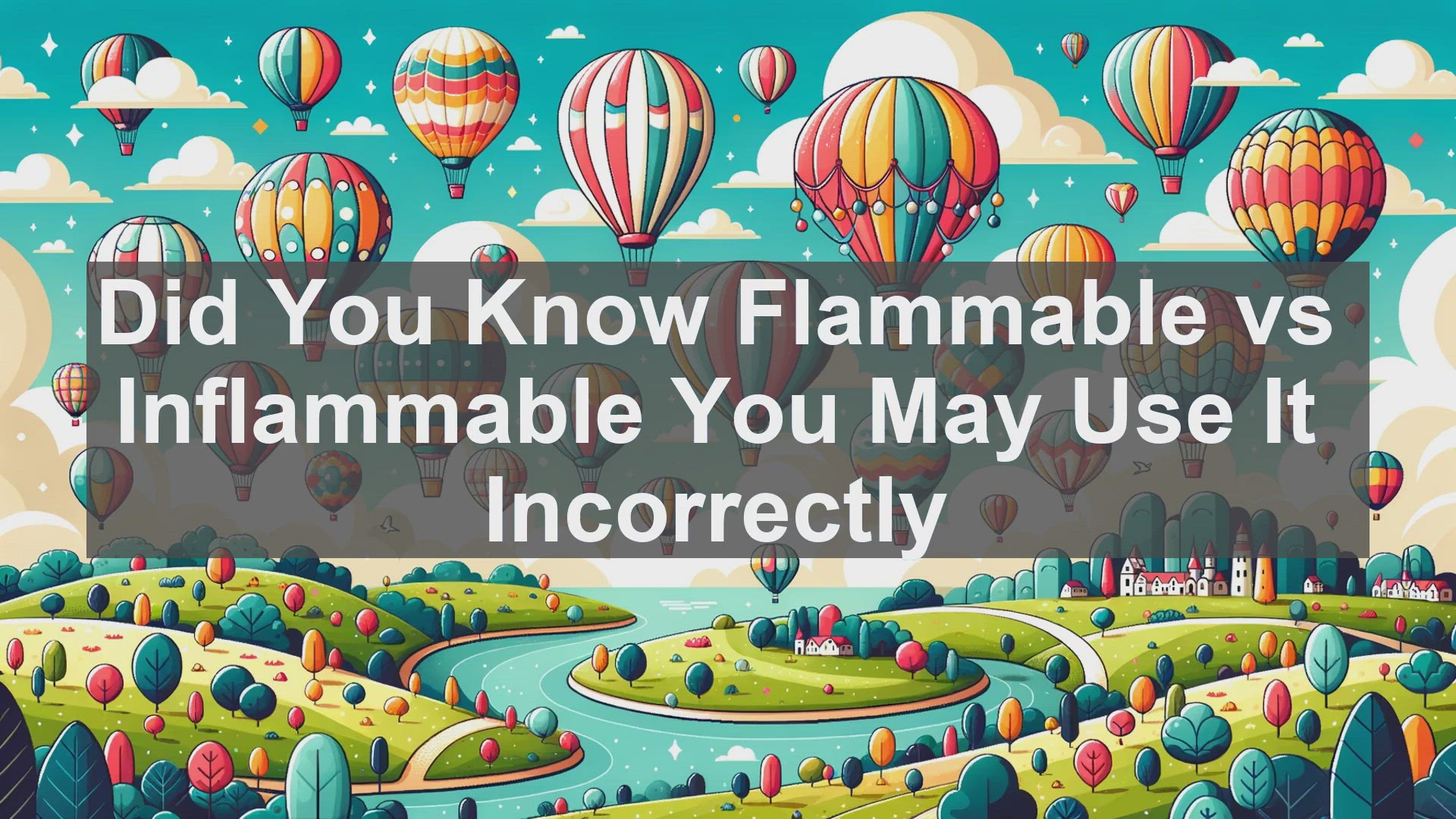 'Video thumbnail for Did You Know Flammable vs Inflammable You May Use It Incorrectly '