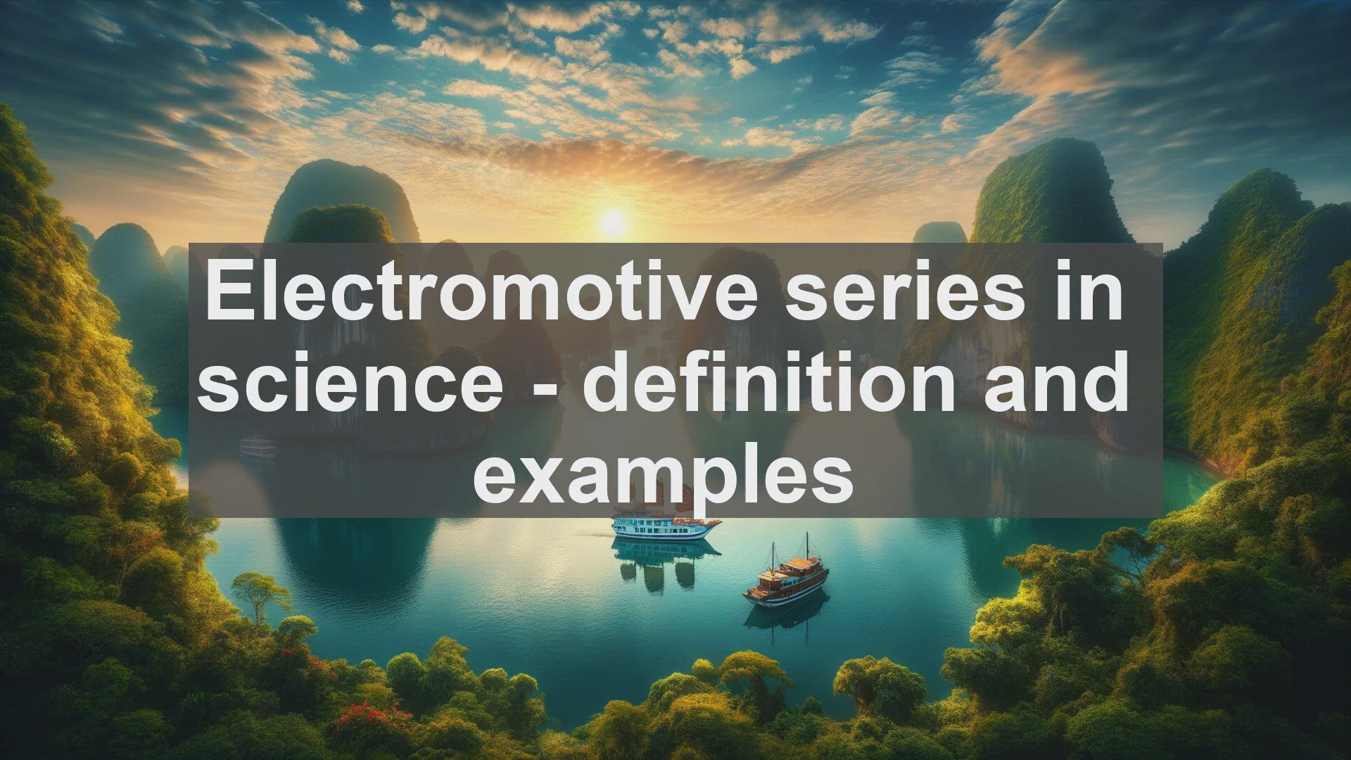 'Video thumbnail for Electromotive series in science  definition and examples'