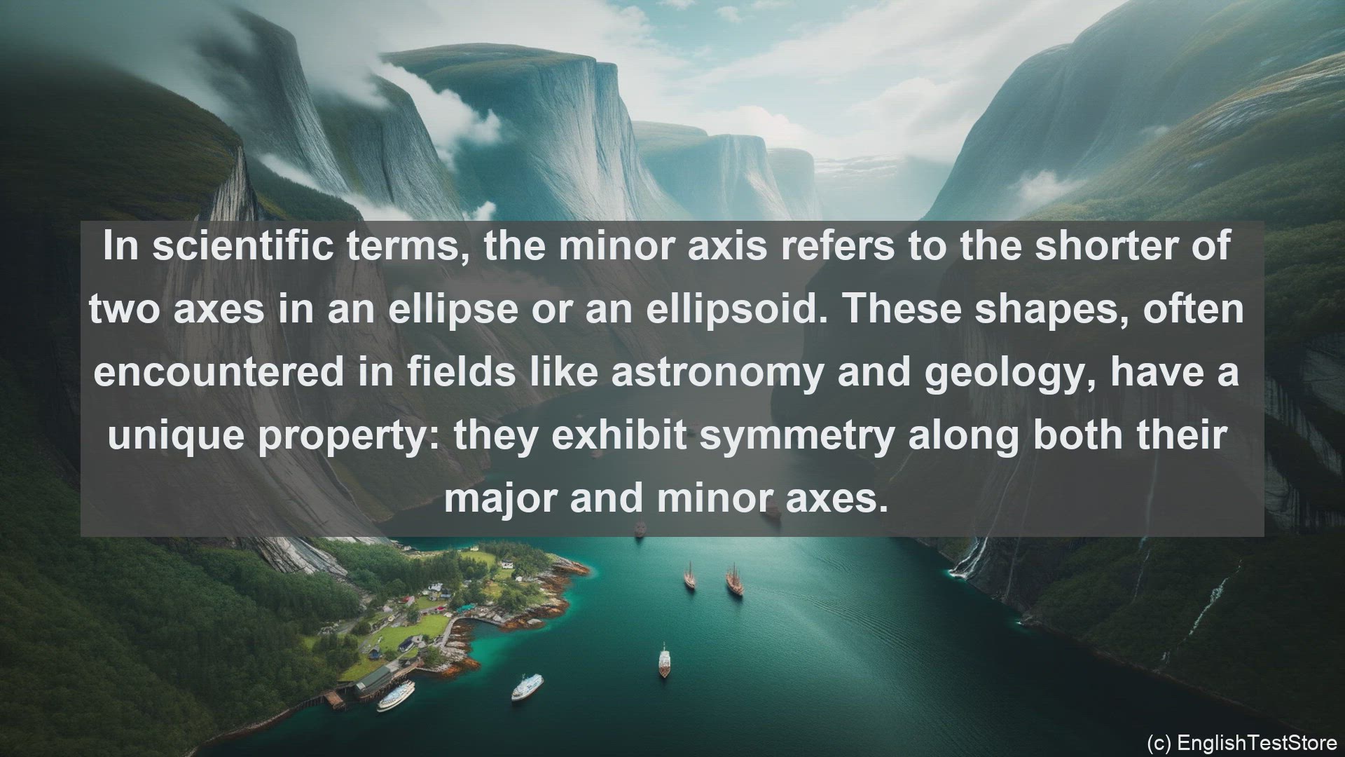 'Video thumbnail for Minor axis in science  definition and examples'