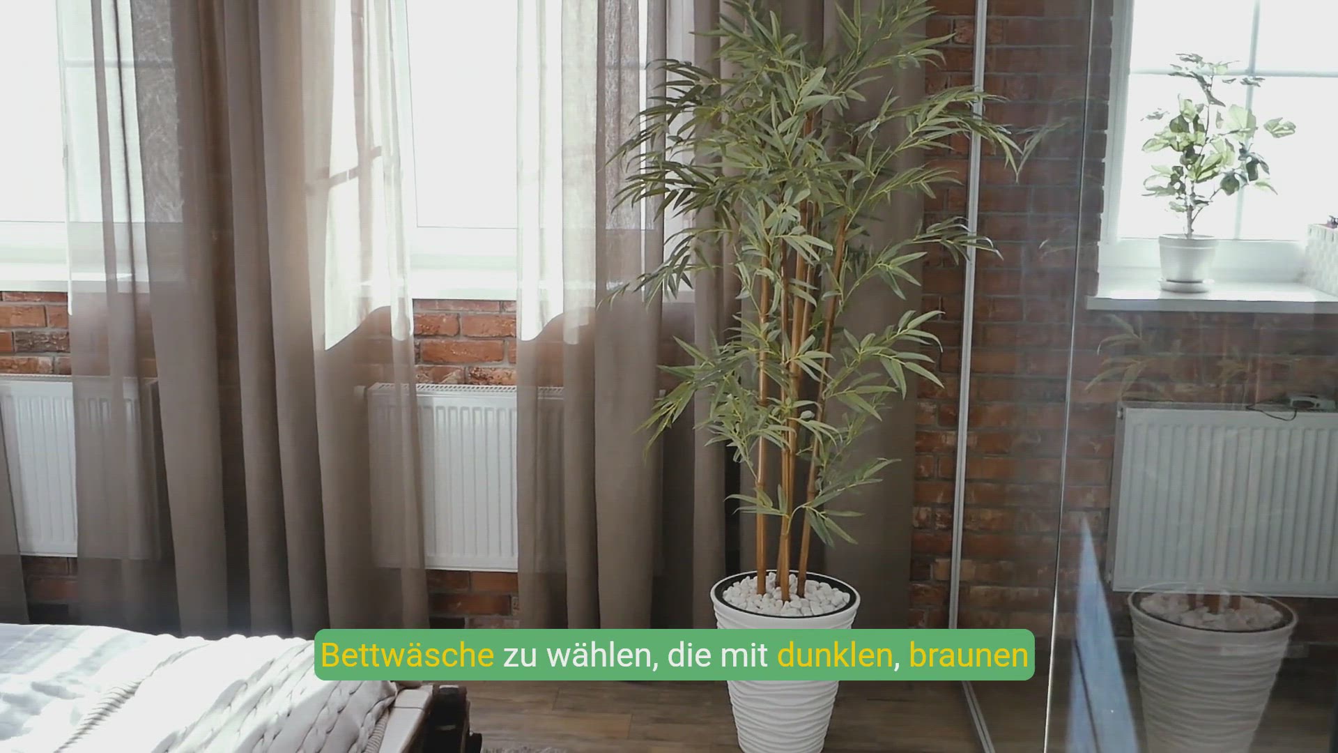 'Video thumbnail for Stilvolle Bettwäsche-Ideen für Schlafzimmer mit dunklem Holz'