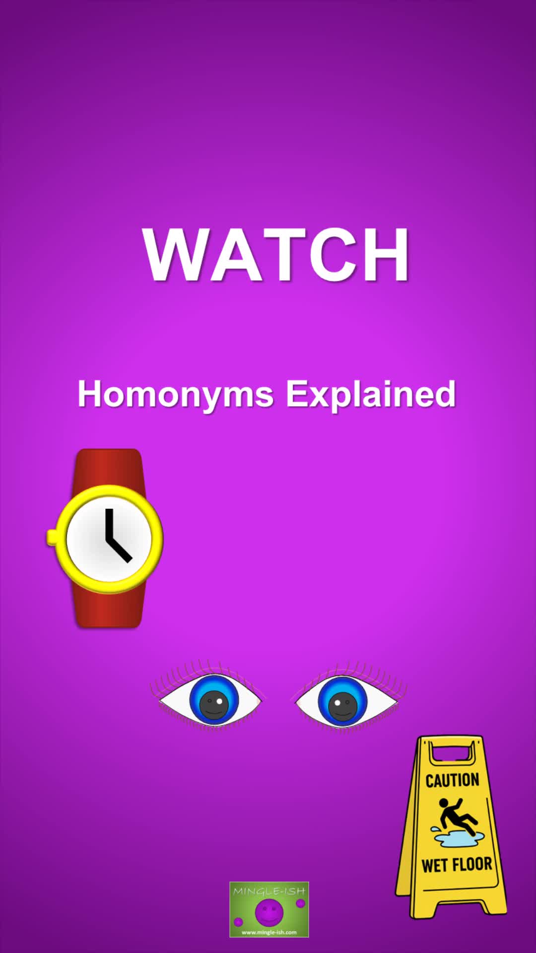 Video thumbnail for Watch and Its Meanings: Homonyms Explained