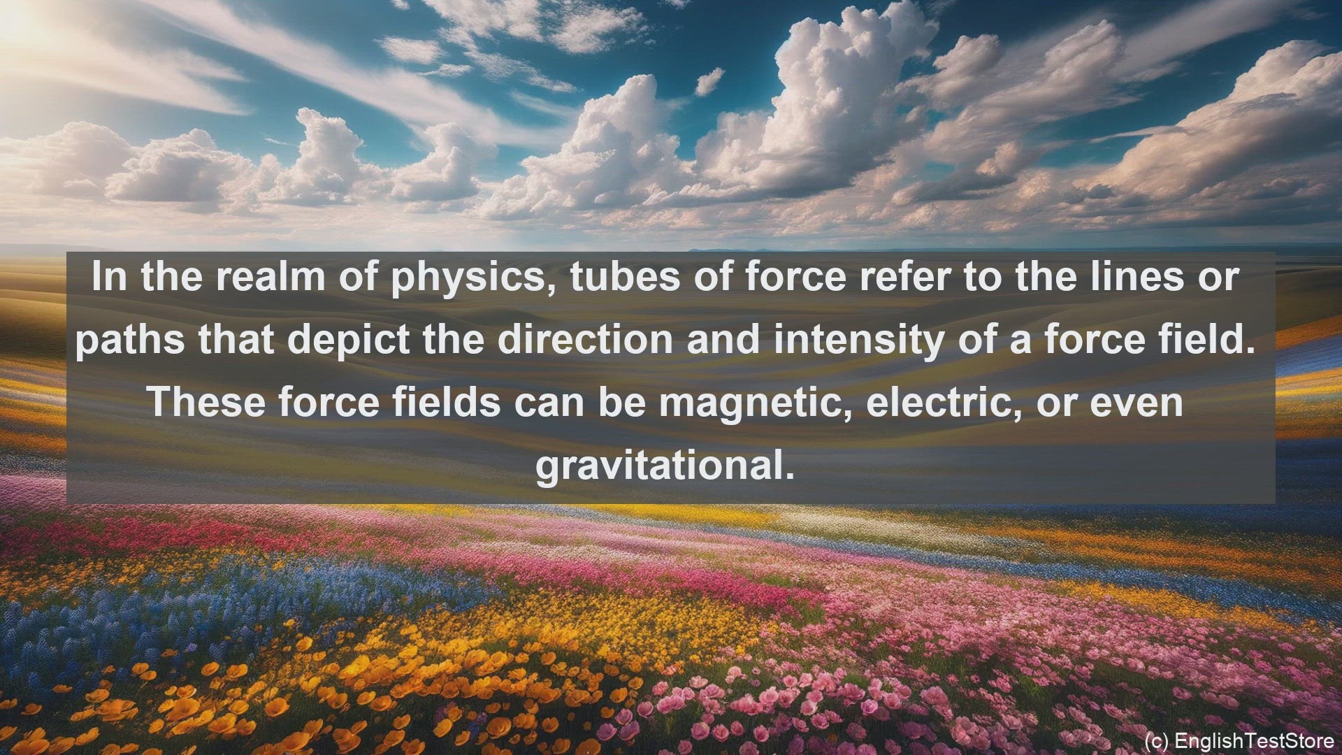 'Video thumbnail for Tubes of force in science  definition and examples'