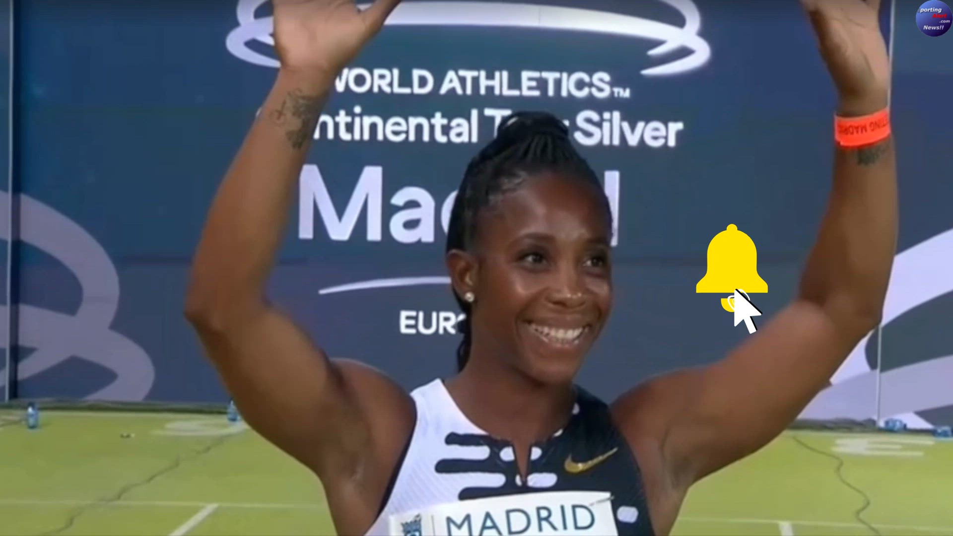 'Video thumbnail for Shelly-Ann Fraser-Pryce 10.83 in Madrid'