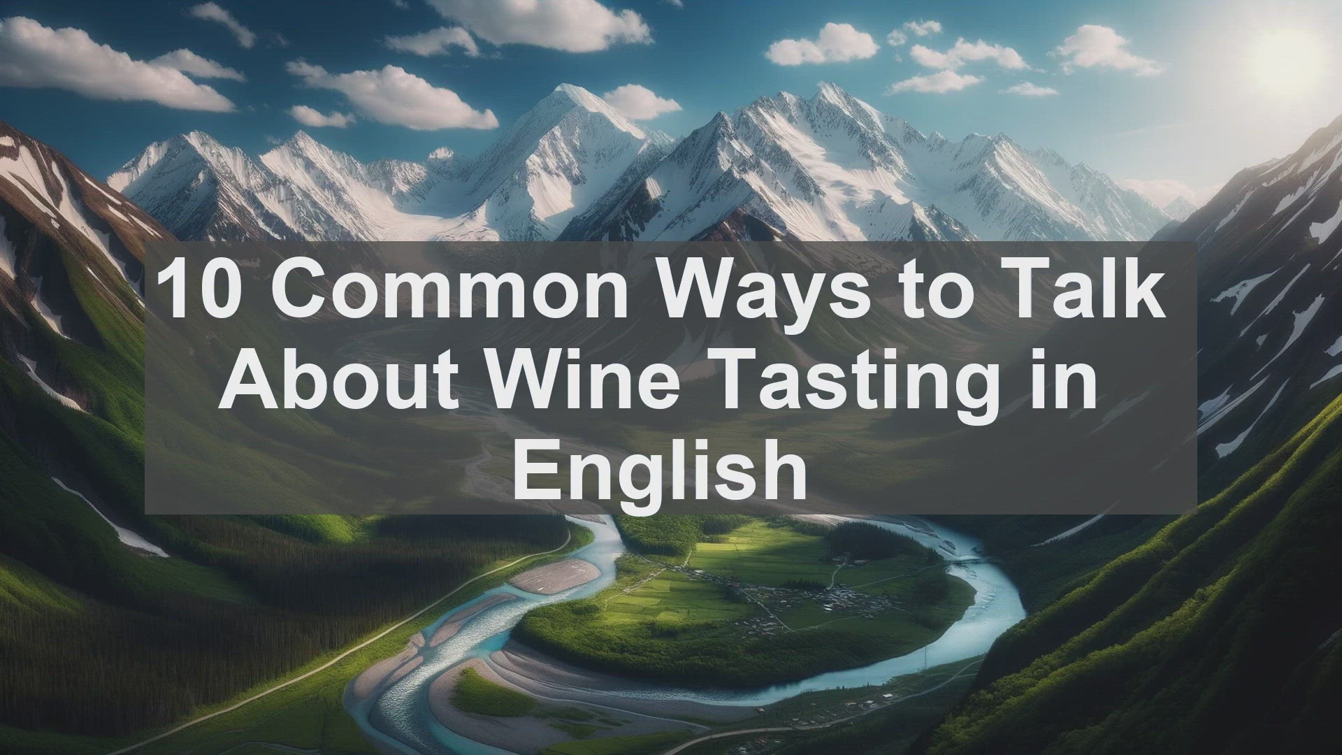 'Video thumbnail for 10 Common Ways to Talk About Wine Tasting in English '