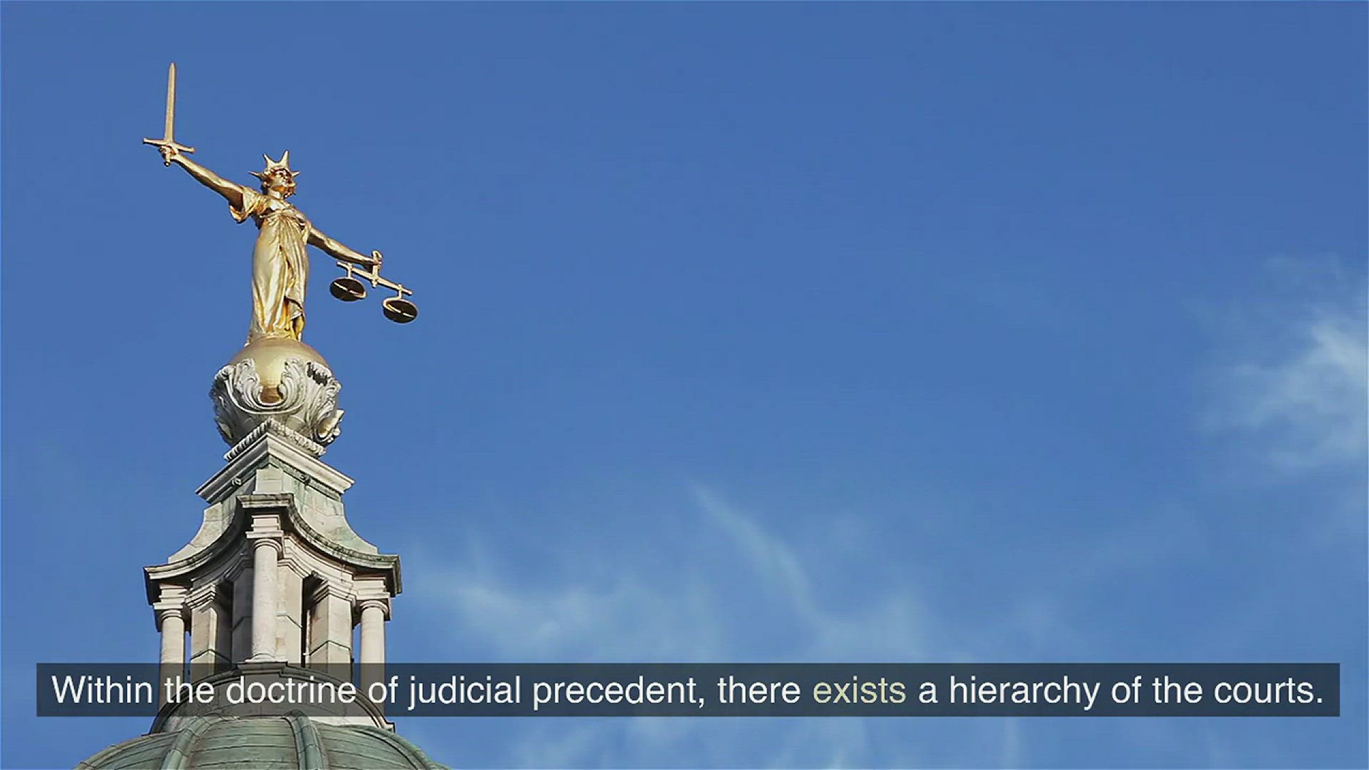 Video thumbnail for Hierarchy of the courts - Judicial precedent- www.e-lawresources.co.uk
