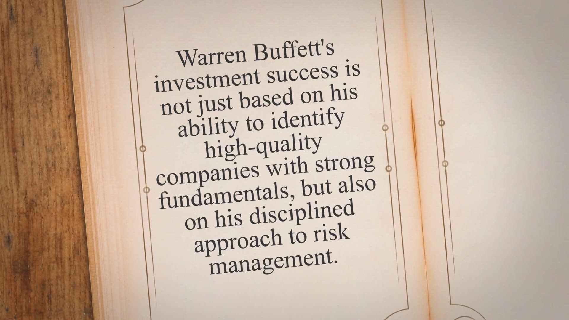 'Video thumbnail for Warren Buffett's Lessons on Risk Management:'