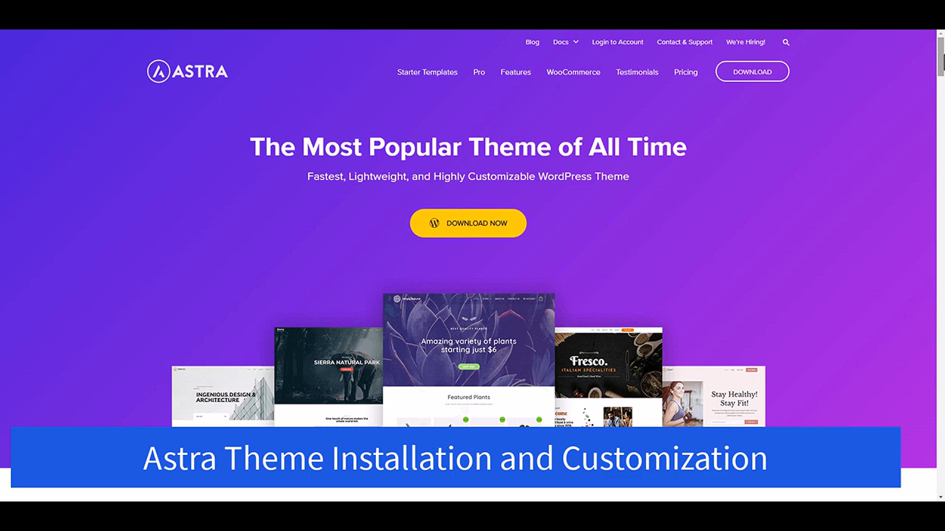 'Video thumbnail for Astra Theme Customization in WordPress_ A Step-by-Step Guide'