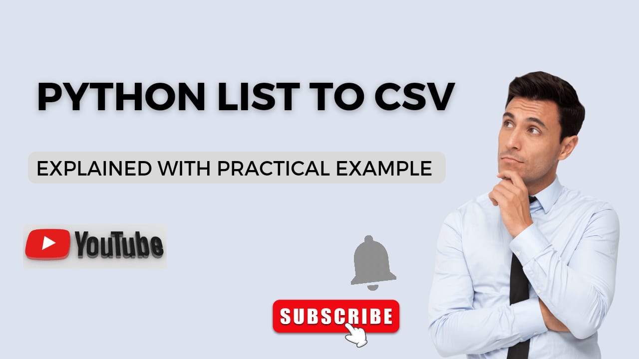 'Video thumbnail for How to Convert Python List to CSV - Python Tutorial'