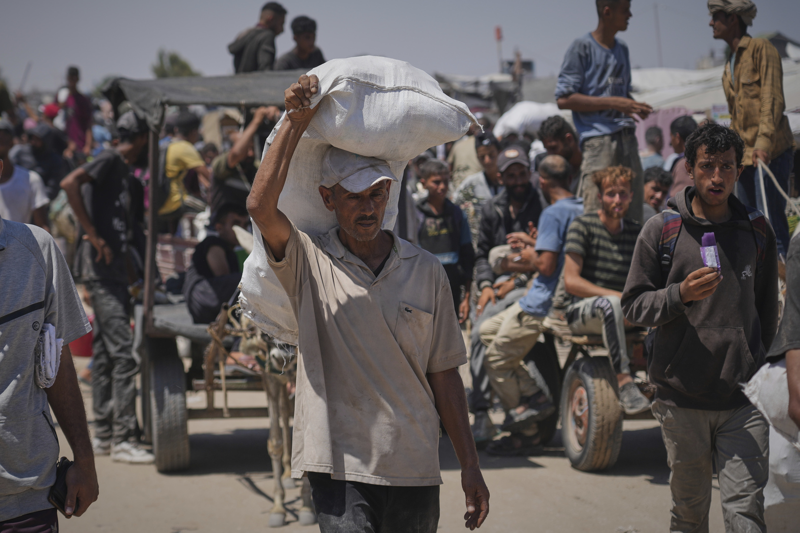 'Video thumbnail for Food collection point deaths: Starving Palestinians targeted by Israeli forces'