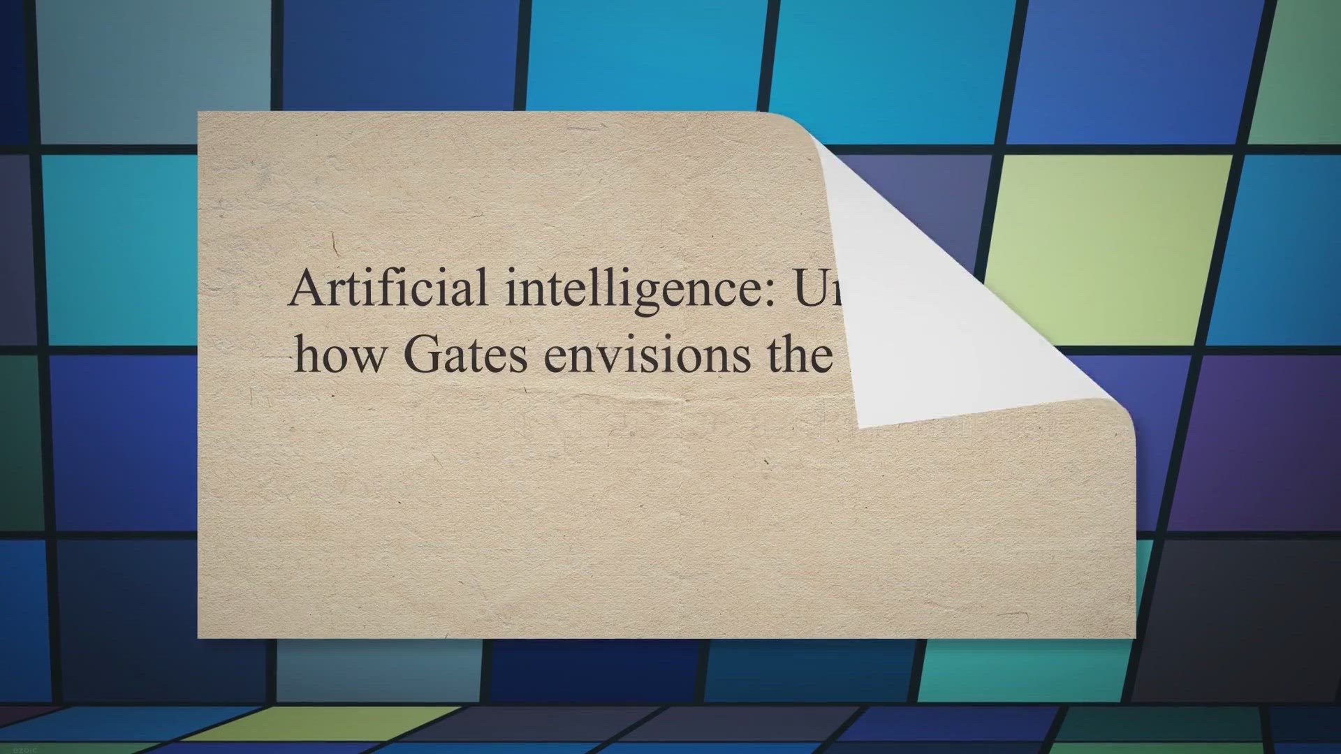 'Video thumbnail for Bill Gates' Vision for the Future of Technology'