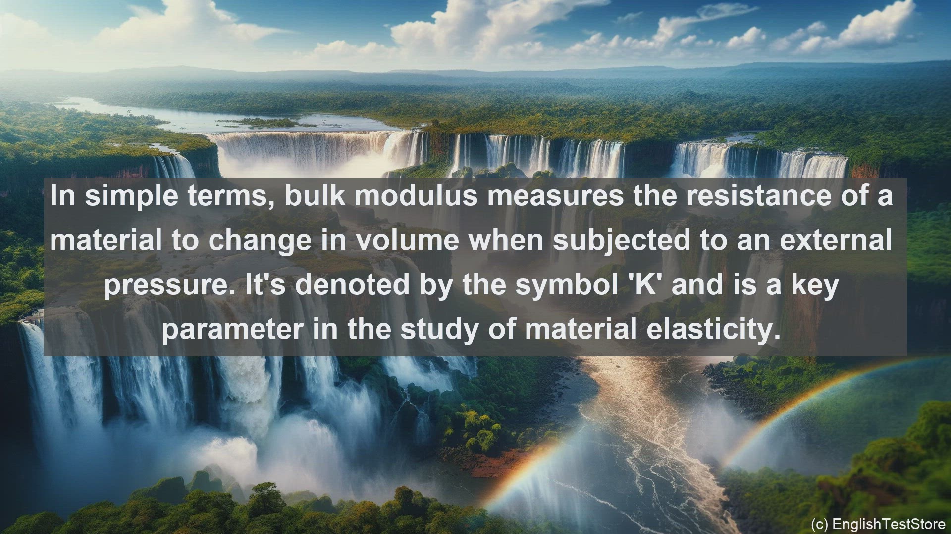 'Video thumbnail for Bulk modulus in science  definition and examples'