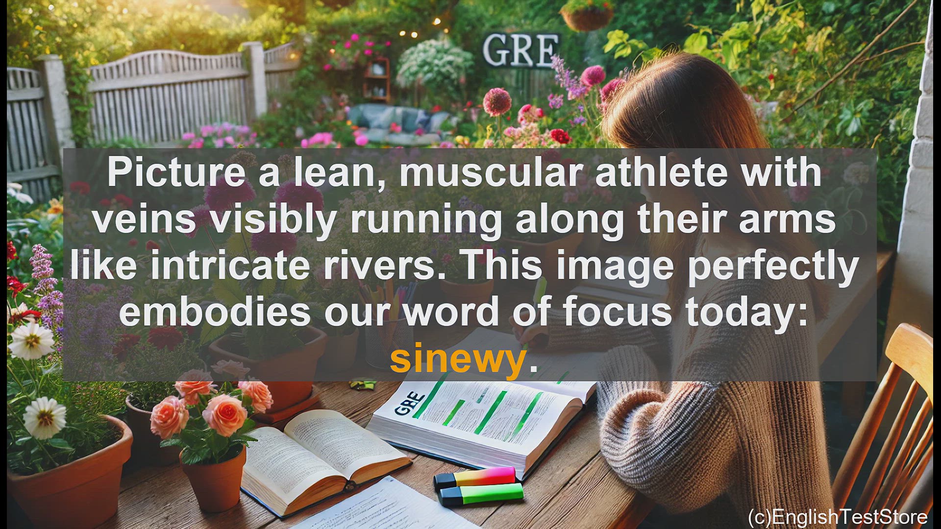 'Video thumbnail for GRE Vocabulary Lesson: The Strength and Leanness of Sinewy'
