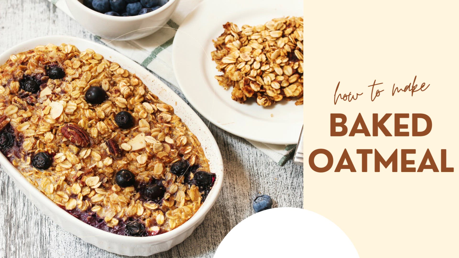 'Video thumbnail for Baked Oatmeal'