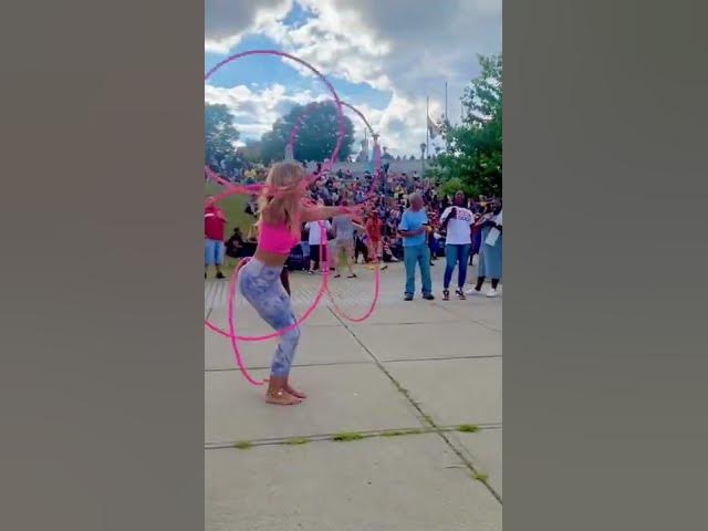 Video thumbnail for I just love a good summer concert, don’t you? 😊🦋⭕️ #hulahoop #shortsvideo #dancer #pink