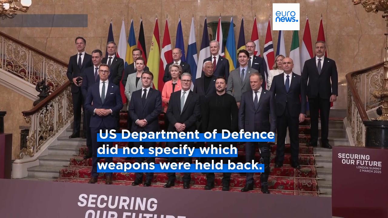 'Video thumbnail for US to halt shipments of some weapons already pledged to Ukraine, White House says'