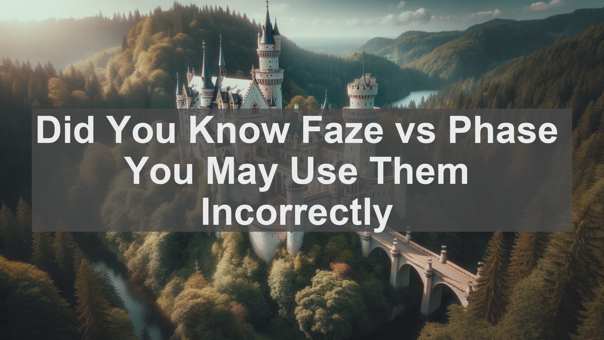'Video thumbnail for Did You Know Faze vs Phase You May Use Them Incorrectly '
