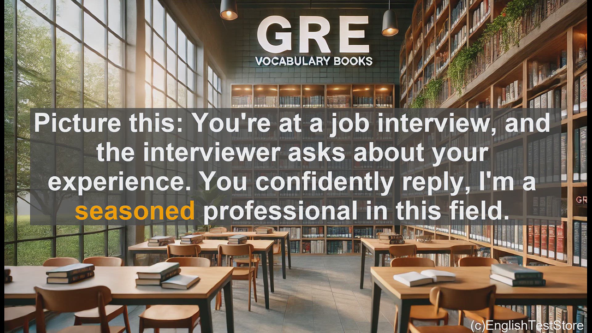 'Video thumbnail for GRE Vocabulary Lesson: Exploring the Power of the Word 'Seasoned''