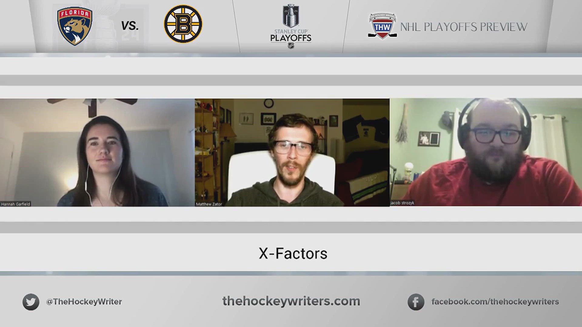 'Video thumbnail for Panthers vs. Bruins 2024 NHL Playoff Preview - Potential X Factors'