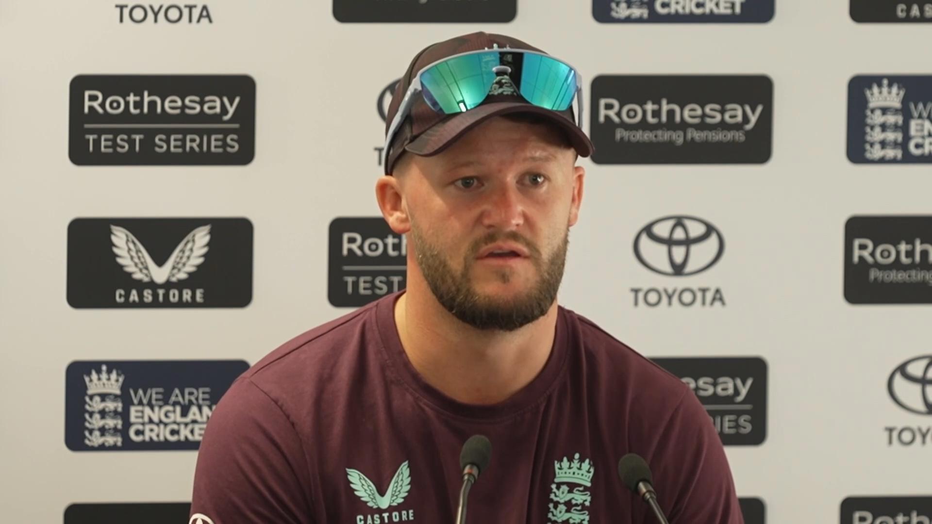 'Video thumbnail for 'Goosebumps when he got to 100' - Duckett on Pope's century against India'