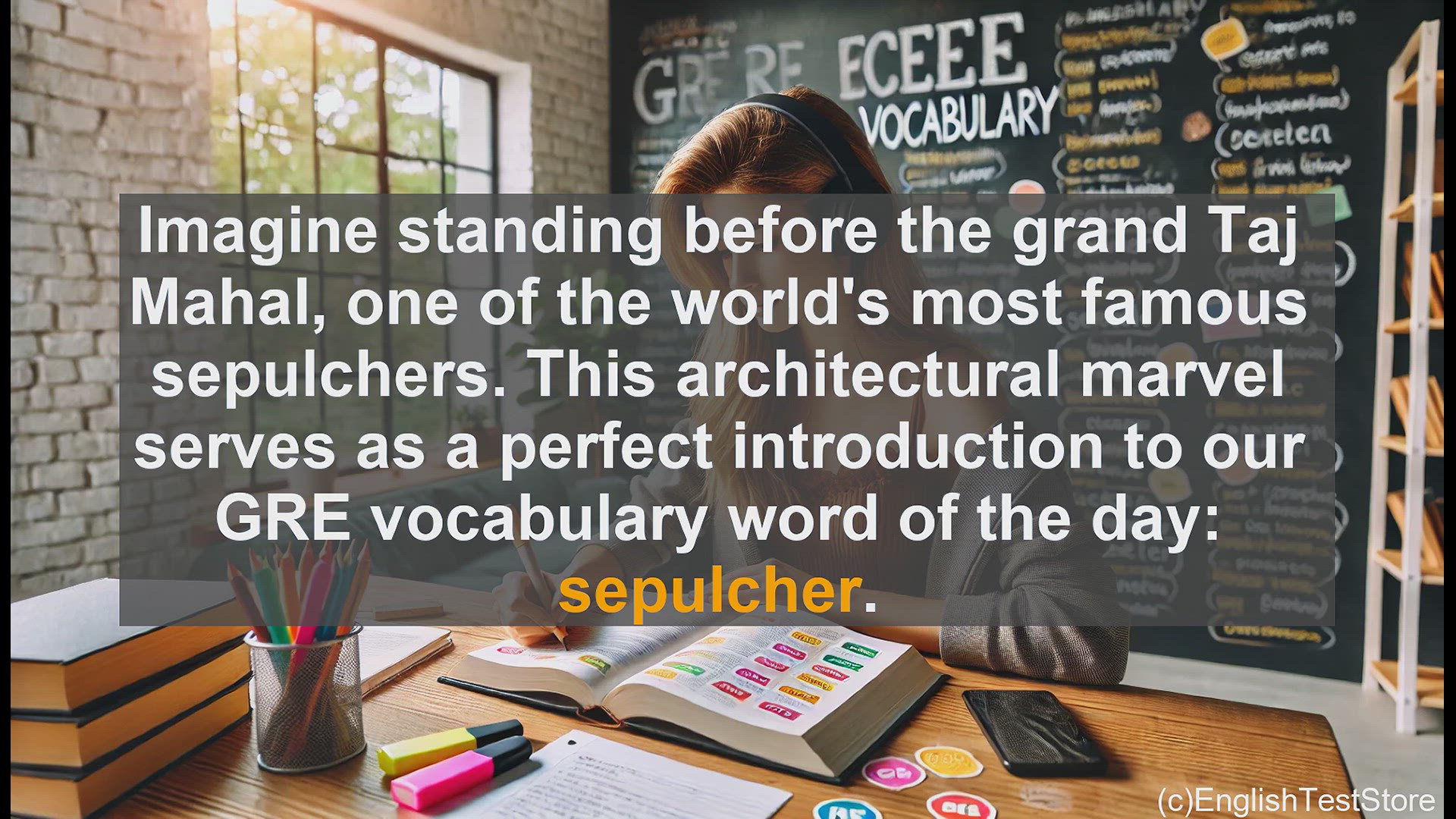'Video thumbnail for GRE Vocabulary Lesson: Sepulcher - GRE Vocabulary Word Explained'