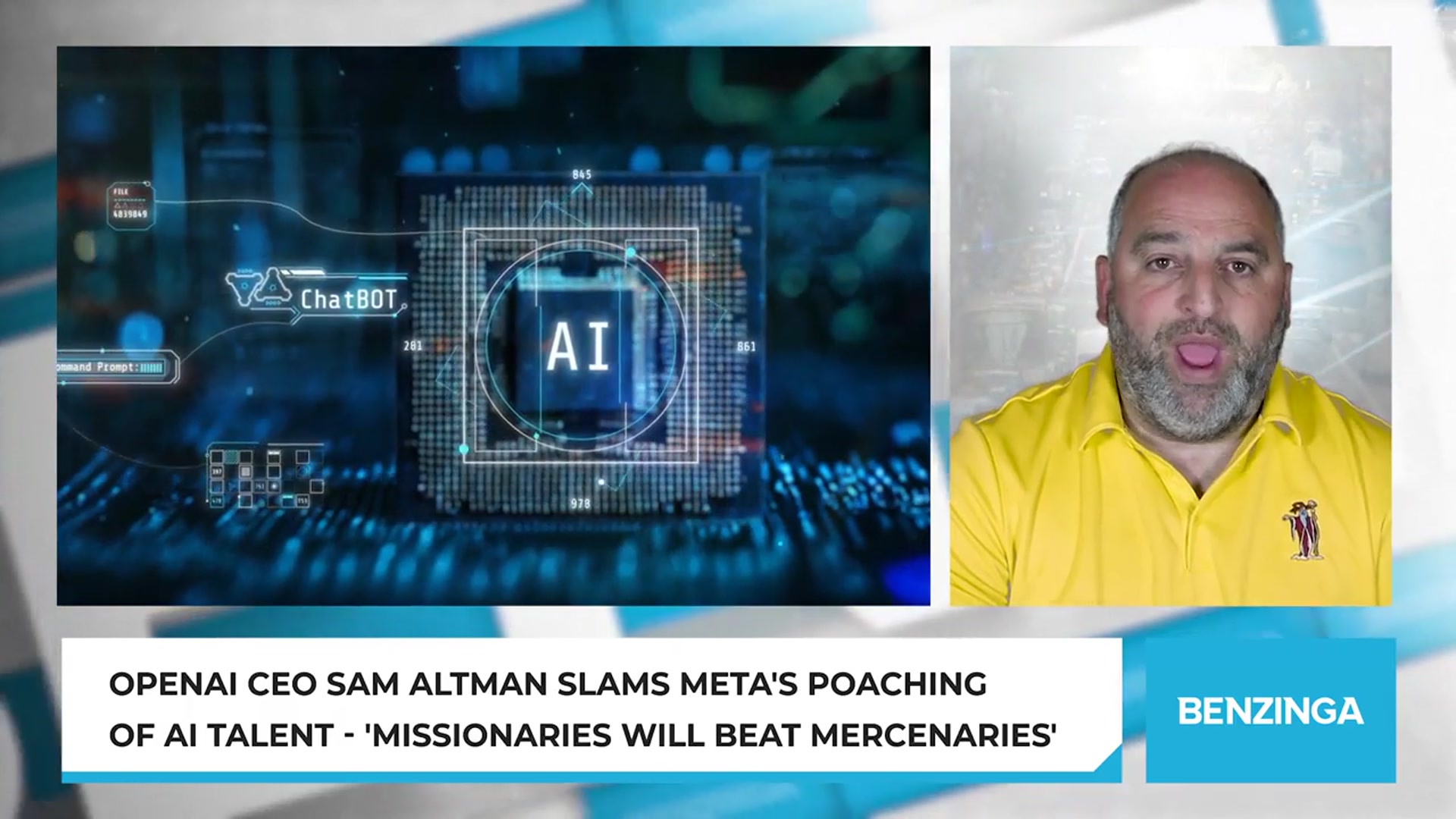 'Video thumbnail for OpenAI CEO Sam Altman Slams Meta's Poaching Of AI Talent - 'Missionaries Will Beat Mercenaries''