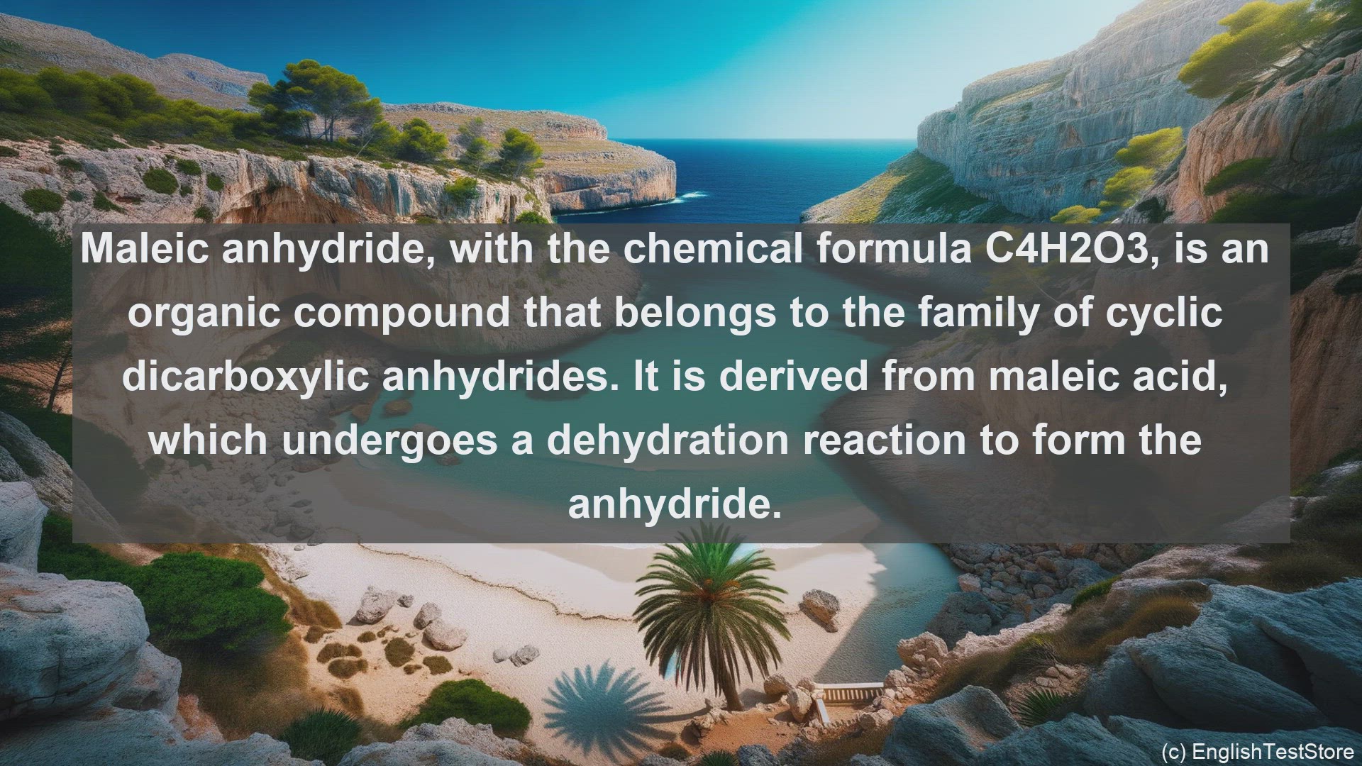 'Video thumbnail for Maleic anhydride in science  definition and examples'