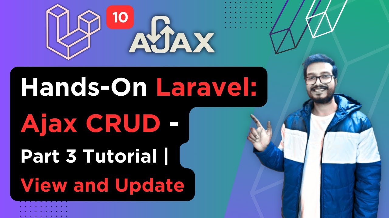 'Video thumbnail for Hands On Laravel : Ajax CRUD Operations - Part 3 | View and Update Todo | Bootstrap Modal'