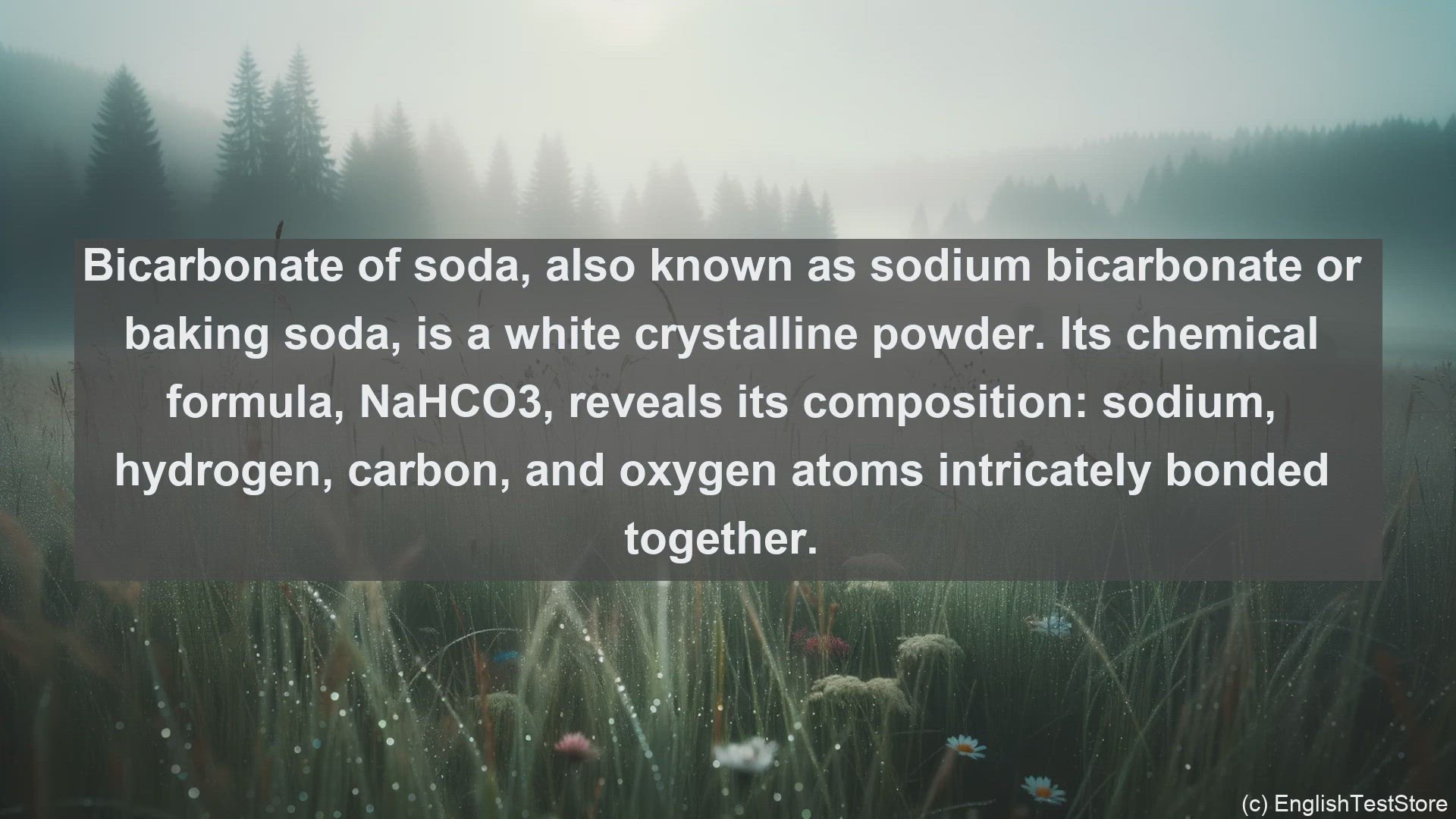 'Video thumbnail for Bicarbonate of soda in science  definition and examples'