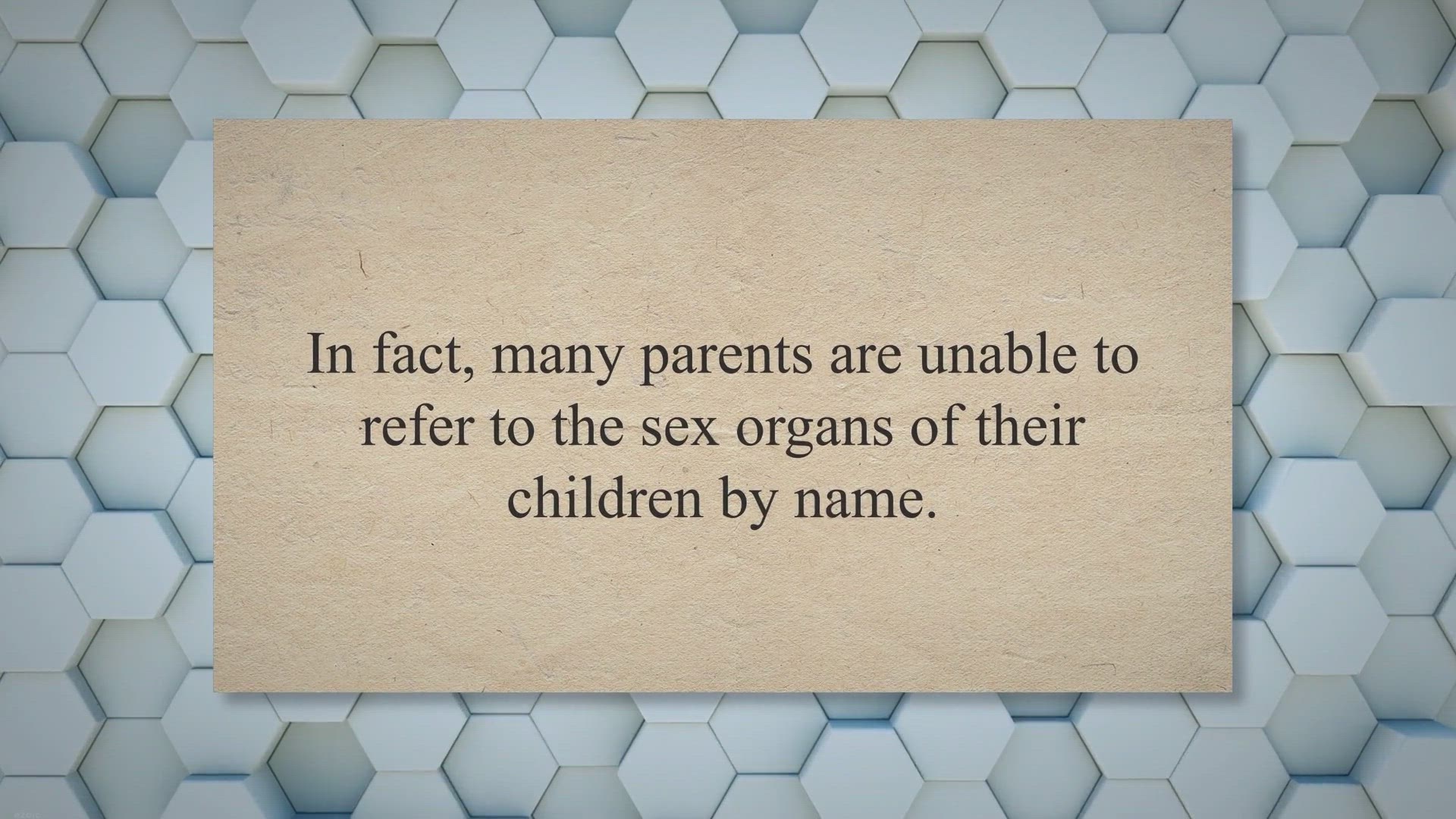 Video thumbnail for The urgent need for sexual reorientation in Nigeria