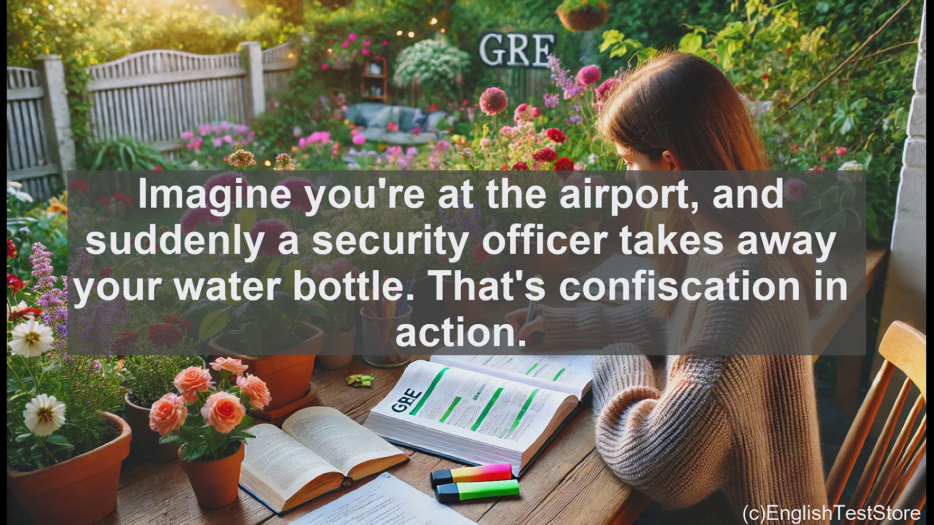 'Video thumbnail for GRE Vocabulary Lesson: Understanding the Meaning of Confiscate'