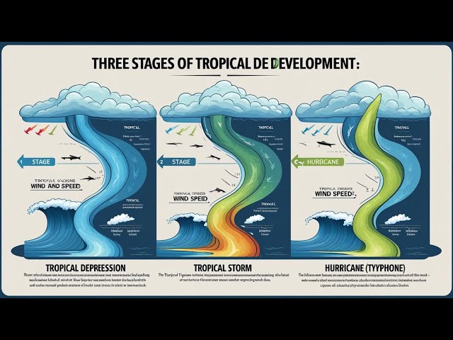 'Video thumbnail for Stages of Development: Tropical Depression, Tropical Storm, and Hurricane (Typhoon, Cyclone)'