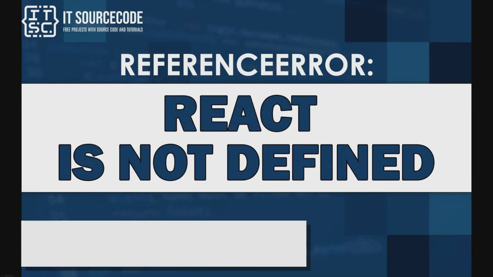 video of: Referenceerror: react is not defined