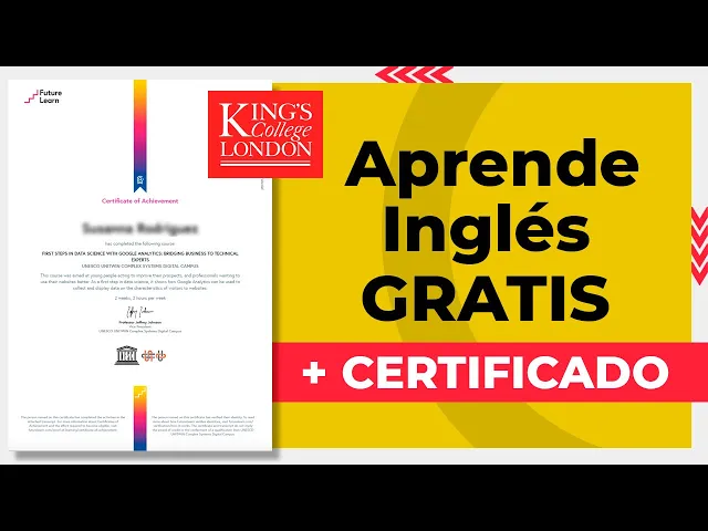 Video thumbnail for ✅ Curso GRATIS para APRENDER INGLES con Certificado | King's College de Londres