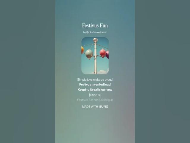 Video thumbnail for Festivus Fun: 🛒 Donate here: https://amzn.to/4eWRMmf