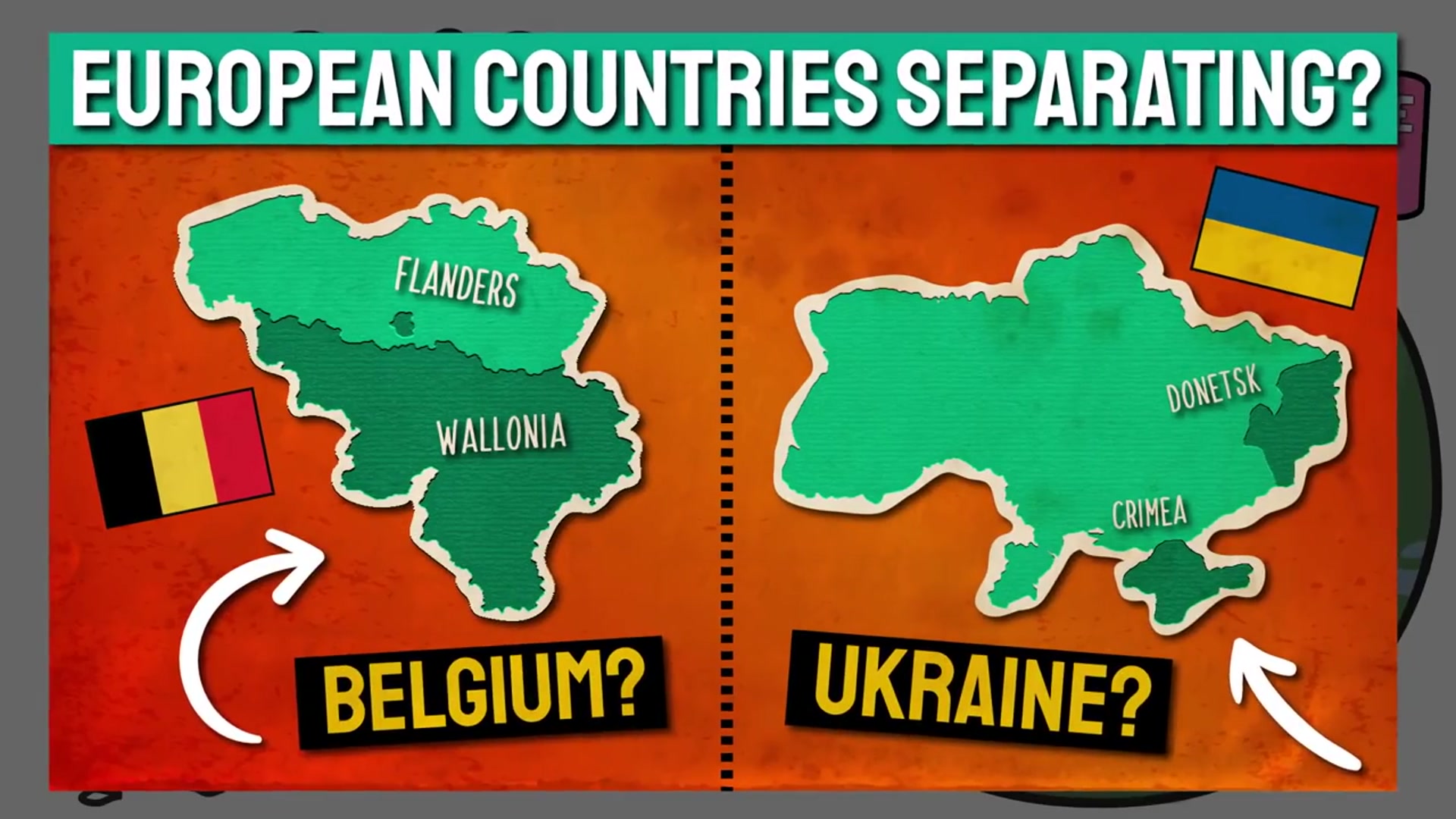 'Video thumbnail for European Countries At Risk Of Breaking Apart (Ukraine, Belgium & Bosnia)'