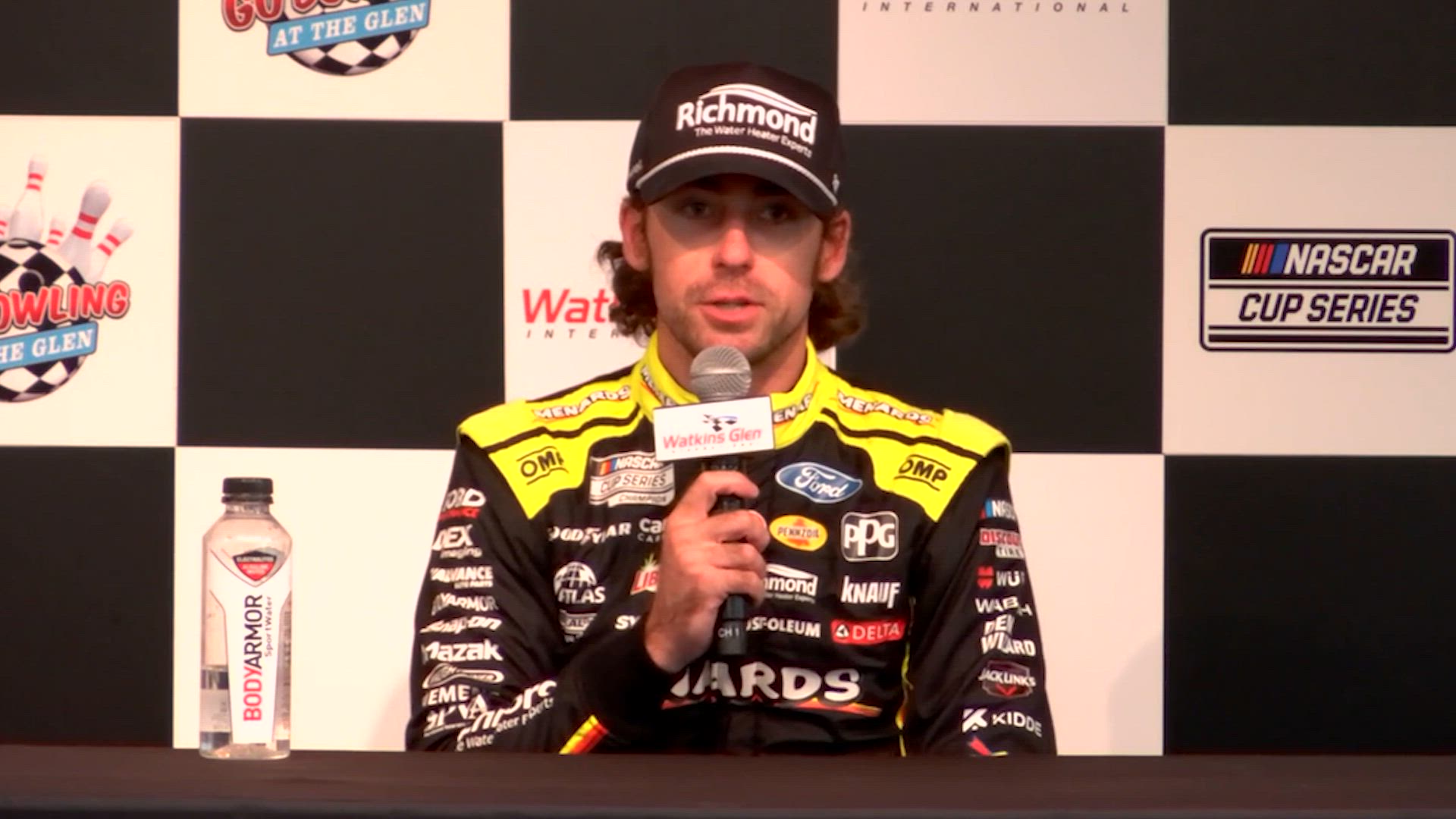 Video thumbnail for Ryan Blaney Defeats Shane Van Gisbergen for The Pole at Watkins Glen International
