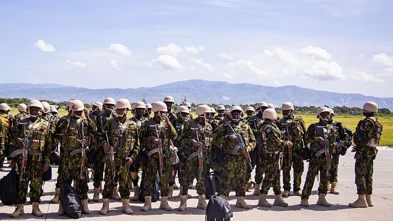 'Video thumbnail for UN and Haitian officials mark one year since Kenyan police arrived to support security efforts'