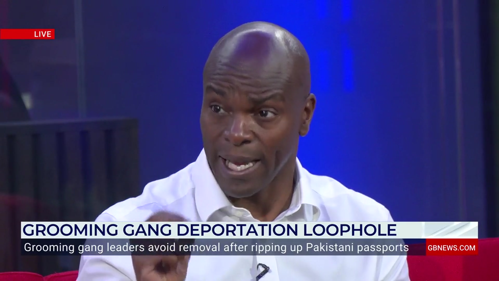 'Video thumbnail for Britain is 'internationally seen as fools' on immigration, Lord Bailey tells GB News'