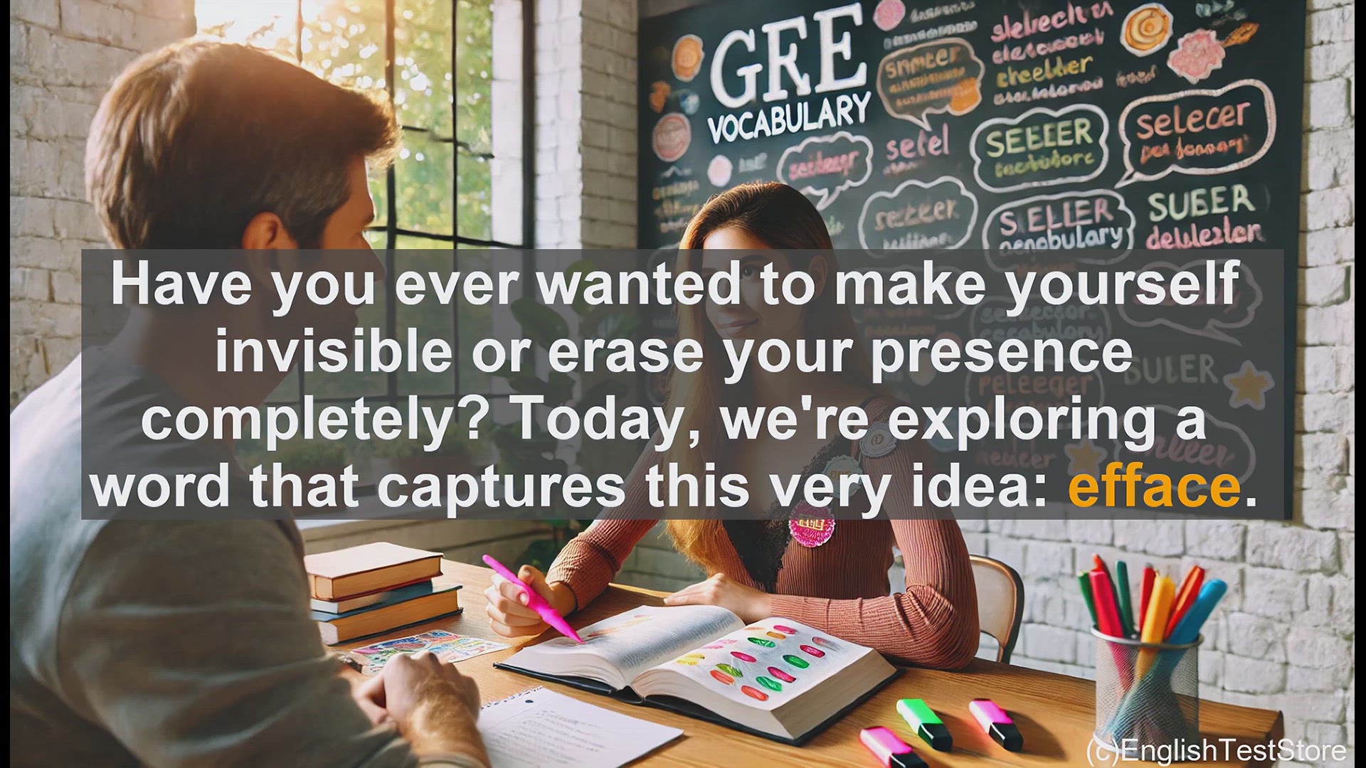 'Video thumbnail for GRE Vocabulary Lesson: Efface - The Art of Disappearing'