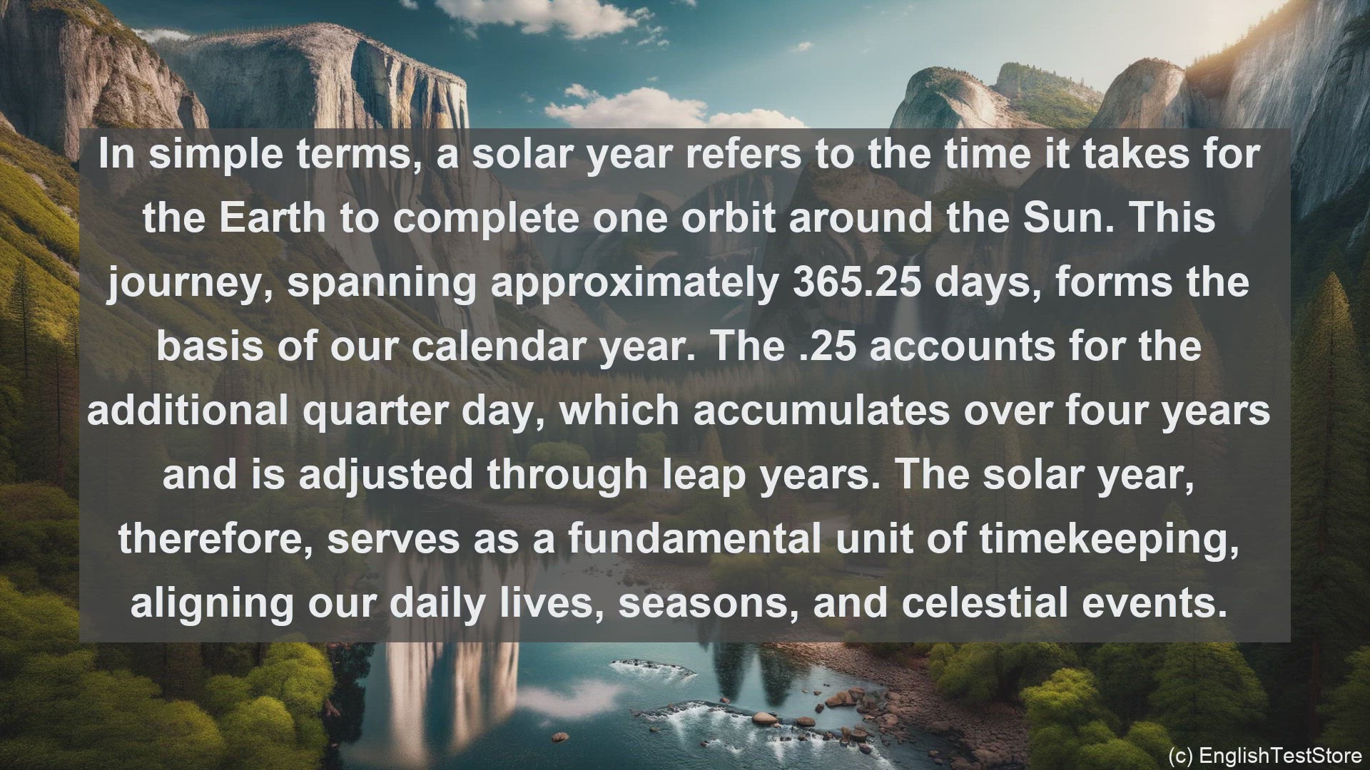 'Video thumbnail for Solar year in science  definition and examples'