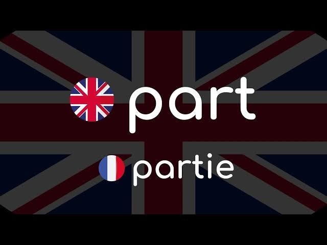 Video thumbnail for Comment prononcer « part » en anglais