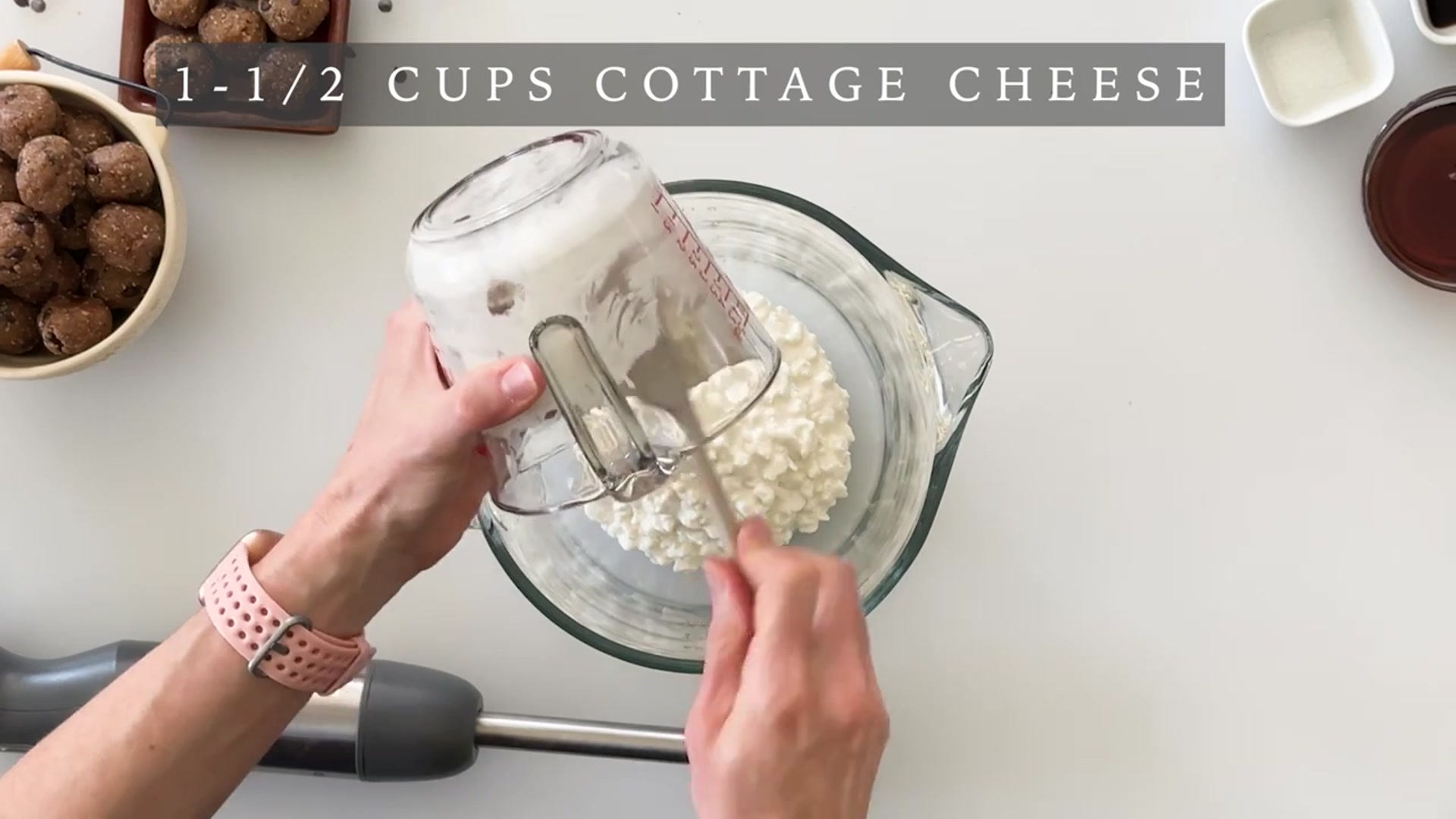Video thumbnail for BEST Viral Cottage Cheese Ice Cream ¦1 Chocolate Chip Cookie Dough ¦ Naturally Sweetened (720p 24fps)
